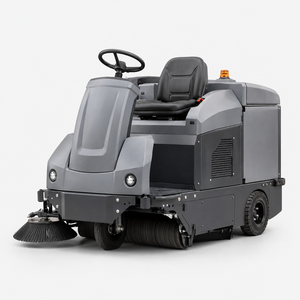 Ride-On Industrial Sweeper